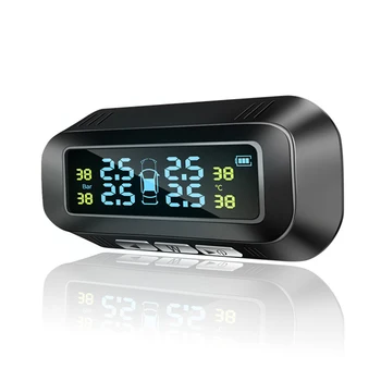 Solar TPMS Car Tire Pressure Alarm Monitor System USB Real-time LCD Display Smart Temperature Warning Fuel Save 4 Sensors 140mAh
Solar TPMS Car Tire Pressure Alarm Monitor System USB Real-time LCD Display Smart Temperature Warning Fuel Save 4 Sensors 140mAh