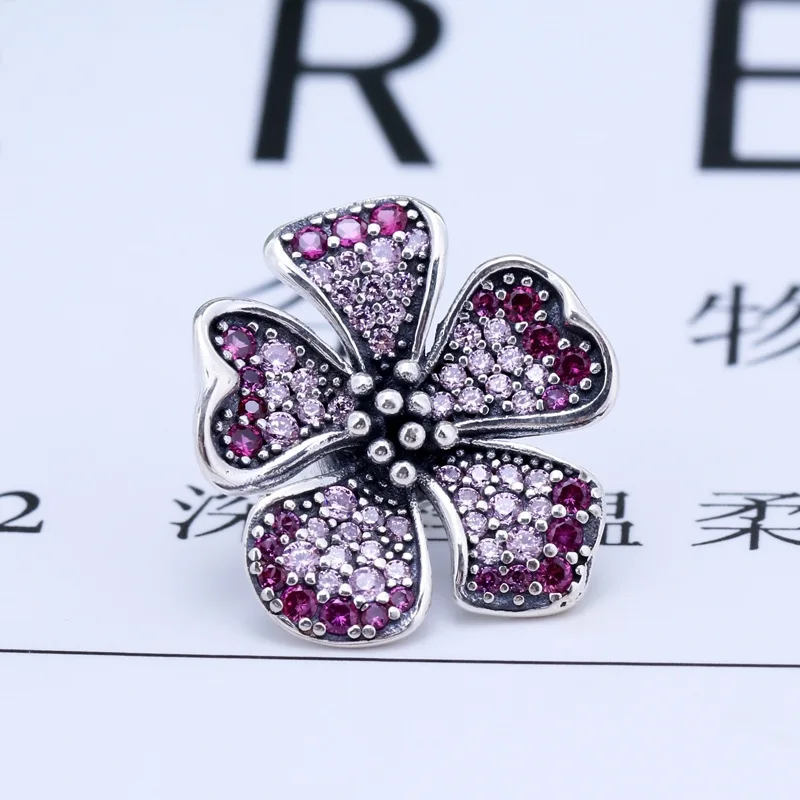 New 925 Sterling Silver Beads Flower Butterfly Pink Blue CZ Charm Fit Pandora Bangle Bracelet DIY Women Jewelry Dropship
New 925 Sterling Silver Beads Flower Butterfly Pink Blue CZ Charm Fit Pandora Bangle Bracelet DIY Women Jewelry Dropship