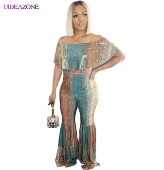 UIDEAZONE Womens Jumpsuit 2019 Summer Autumn Sexy Slash Neck Off Shoulder Loose Playsuit Wide Leg Flare Pants Female Overalls
UIDEAZONE Womens Jumpsuit 2019 Summer Autumn Sexy Slash Neck Off Shoulder Loose Playsuit Wide Leg Flare Pants Female Overalls