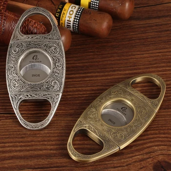GALINER Metal Cigar Cutter Shrap Zigarren Cutters Stainless Steel Outdoor Cigar Accessories For Cohiba Cigars W/ Gift Box
GALINER Metal Cigar Cutter Shrap Zigarren Cutters Stainless Steel Outdoor Cigar Accessories For Cohiba Cigars W/ Gift Box