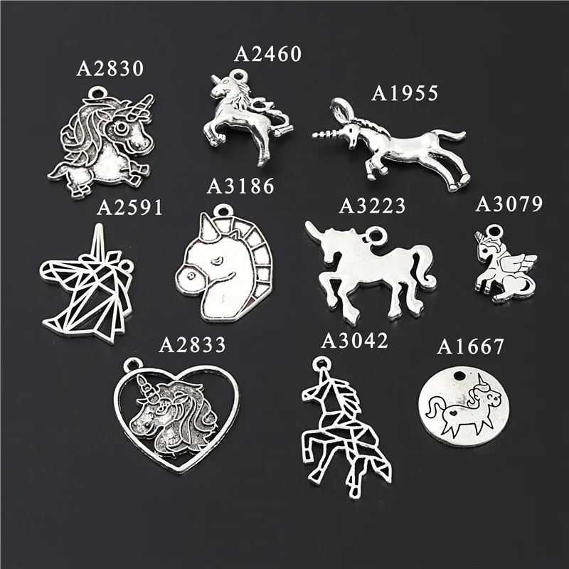 20Pcs Antique Sliver Unicorn Charms Making Women Necklaces Handcraft Pendientes Jewelry Accessories
20Pcs Antique Sliver Unicorn Charms Making Women Necklaces Handcraft Pendientes Jewelry Accessories