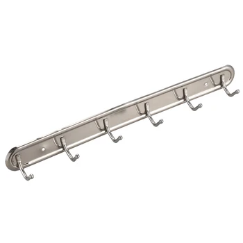 Household Metal Wall Mounted 6 Hooks Towel Rack Hanger 15" Long
Household Metal Wall Mounted 6 Hooks Towel Rack Hanger 15" Long
