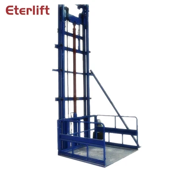 

Indoor And Outdoor Vertical Rail Freight Elevator Platform Hydraulic Warehouse Cargo Lift