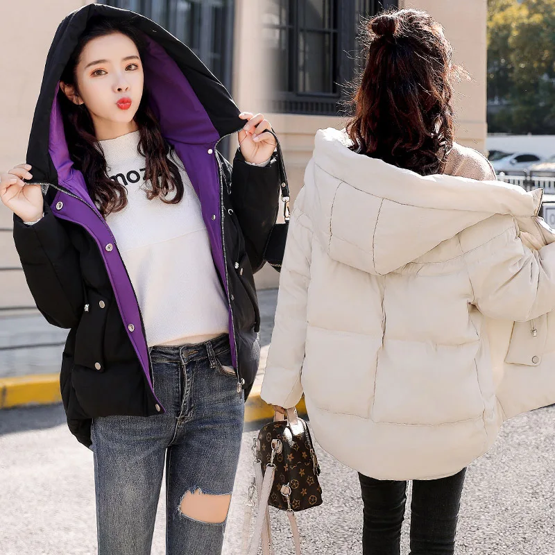 2018 New Style Winter Thick Coat Women's Short Cotton Coat Korean-style Slimming Loose-Fit Padded Jacket Students down Coat Fash
2018 New Style Winter Thick Coat Women's Short Cotton Coat Korean-style Slimming Loose-Fit Padded Jacket Students down Coat Fash