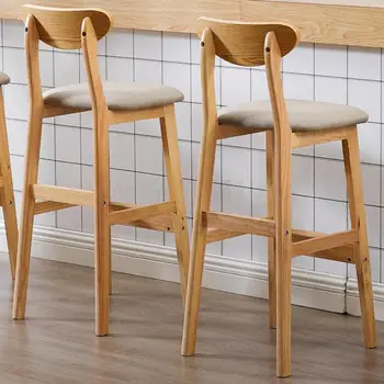 Bar Chair, Solid Wood Stool, Family Back Bar Stool, Modern Simple Bar Chair, Front Desk Stool, Northern Europe Bar Chair 
Bar Chair, Solid Wood Stool, Family Back Bar Stool, Modern Simple Bar Chair, Front Desk Stool, Northern Europe Bar Chair