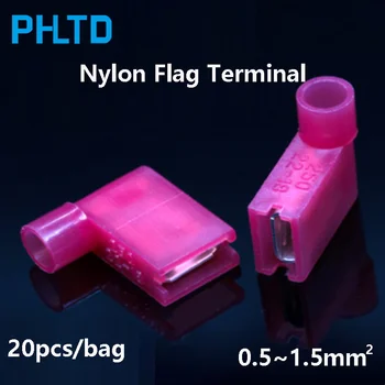 Plug Spring Nylon Flag Female Insulation Connector Right Angle Cold-Pressed Terminal FLDNY5.5-250 20pcs / bag
Plug Spring Nylon Flag Female Insulation Connector Right Angle Cold-Pressed Terminal FLDNY5.5-250 20pcs / bag