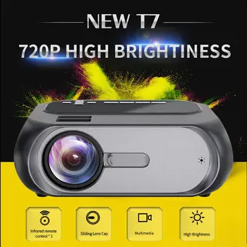 T7 LCD Home Theater Projector Mini Portable Video Beamer 1280 X 720P Ull HD 720P Proyector For PCs Laptops Game Consoles
T7 LCD Home Theater Projector Mini Portable Video Beamer 1280 X 720P Ull HD 720P Proyector For PCs Laptops Game Consoles