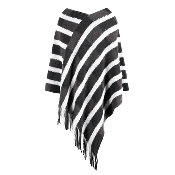 Winter Cape New Fashion Autumn Winter Tassel Cloak Plaid Sweater Pancho Women Layers For Women Montau Femme!:
Winter Cape New Fashion Autumn Winter Tassel Cloak Plaid Sweater Pancho Women Layers For Women Montau Femme!: