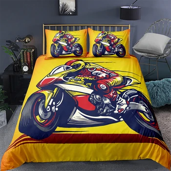 Red Motorcycle Racing Bedding Set Bedroom Decor Microfiber Yellow Blackground Gift 1PC Duvet Cover with Pillowcases No Comforter
Red Motorcycle Racing Bedding Set Bedroom Decor Microfiber Yellow Blackground Gift 1PC Duvet Cover with Pillowcases No Comforter