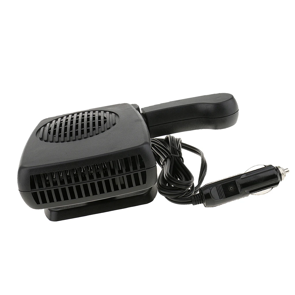 Portable Car Auto Heating Cooling Fan Wide Outlet, Car Vehicle Heater Fan Defroster Demister Winter 12V 200W, Pack of 1, Black Portable Car Auto Heating Cooling Fan Wide Outlet, Car Vehicle Heater Fan Defroster Demister Winter 12V 200W, Pack of 1, Black
