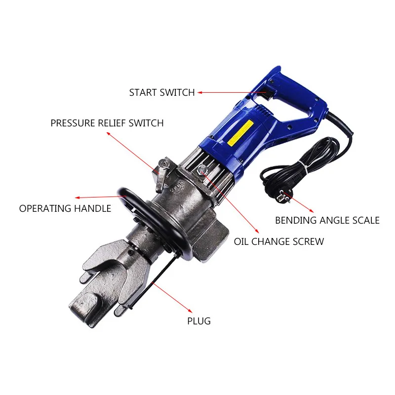 Electric Portable Bending Machine RB-16 Iron Bar Copper Bar Portable Steel Bar Bending Tool
Electric Portable Bending Machine RB-16 Iron Bar Copper Bar Portable Steel Bar Bending Tool