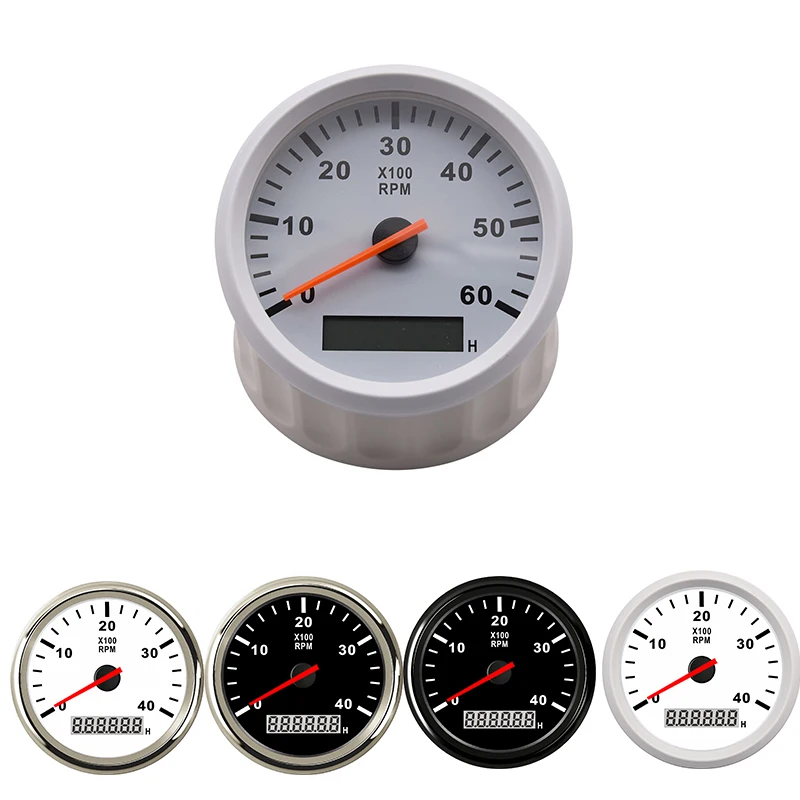 4K Boat Tachometer Marine Tacho Meter Gauge LCD Hourmeter 12V/24V 4000 RPM 85mm Boat Tachometer Gauge Tacho Meter Waterproof
4K Boat Tachometer Marine Tacho Meter Gauge LCD Hourmeter 12V/24V 4000 RPM 85mm Boat Tachometer Gauge Tacho Meter Waterproof
