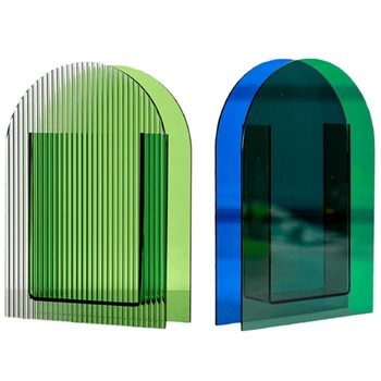 2PCS Acrylic Flower Vase Make-Up Brush Pen Holder Hydroponic Flower Hotel Vase for Home Office Wedding Decor 3 & 4
2PCS Acrylic Flower Vase Make-Up Brush Pen Holder Hydroponic Flower Hotel Vase for Home Office Wedding Decor 3 & 4