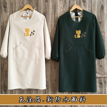 Kitchen long sleeve apron waterproof oil-proof men's and women's cute household overalls adult long overalls
Kitchen long sleeve apron waterproof oil-proof men's and women's cute household overalls adult long overalls