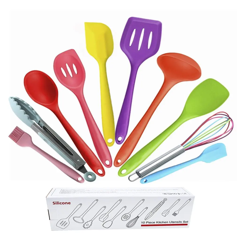 Color Non-stick Pan Silicone Kitchen Utensils Environmentally Friendly Cooking Shovel Spoon Kitchen Tools
Color Non-stick Pan Silicone Kitchen Utensils Environmentally Friendly Cooking Shovel Spoon Kitchen Tools