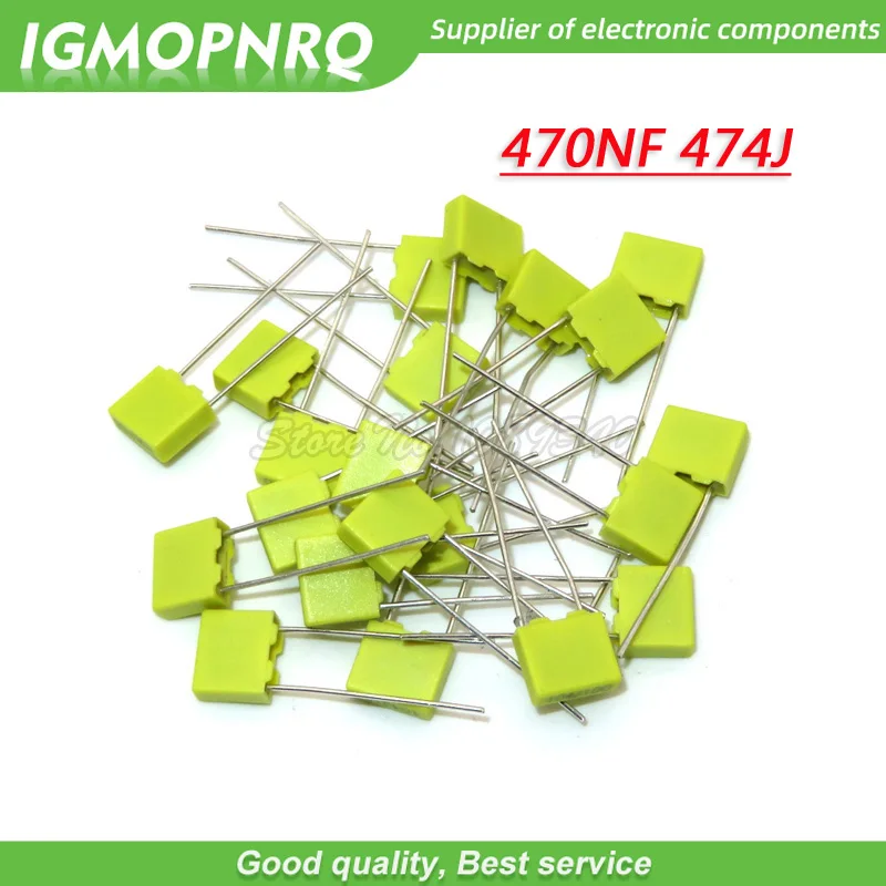 20PCS Correction Capacitor 470NF 474J 63V 5mm Polypropylene Safety Plastic Film Capacitor
20PCS Correction Capacitor 470NF 474J 63V 5mm Polypropylene Safety Plastic Film Capacitor