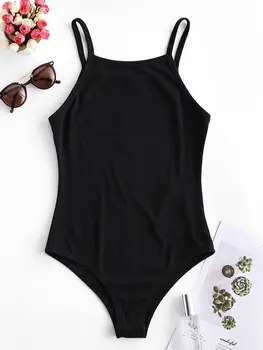 Zaful Solid Color Women Skinny Bodysuits Spaghetti Strap Sleeveless Buttoned Fitted Bodysuits
Zaful Solid Color Women Skinny Bodysuits Spaghetti Strap Sleeveless Buttoned Fitted Bodysuits