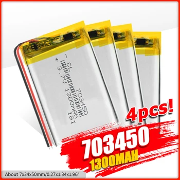 3.7V lithium polymer battery 703450 1300MAH Rechargeable Li-ion Cells With PCB For DVD MP3 MP4 MP5 GPS Bluetooth Speaker Tablet
3.7V lithium polymer battery 703450 1300MAH Rechargeable Li-ion Cells With PCB For DVD MP3 MP4 MP5 GPS Bluetooth Speaker Tablet