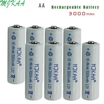 MJKAA Ni-MH 1.2V 3000mAh AA Rechargeable Nickel-metal Hydride Battery 14mm*50mm
MJKAA Ni-MH 1.2V 3000mAh AA Rechargeable Nickel-metal Hydride Battery 14mm*50mm