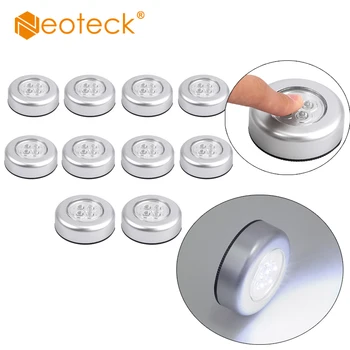 Neoteck 4 LED Touch Push Button Light Self-Stick Long Battery Life Down Spot Lights For Kitchen Bedroom Cold White Lamp Bulbs 
Neoteck 4 LED Touch Push Button Light Self-Stick Long Battery Life Down Spot Lights For Kitchen Bedroom Cold White Lamp Bulbs