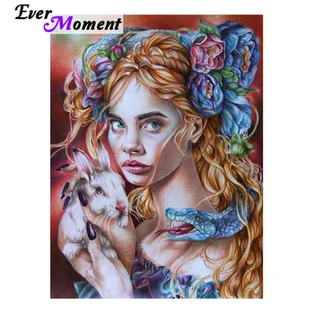 Ever Moment 5D Diamond Painting Full Drill Square Strange Girl Holding Rabbit Diamond Embroidery For Giving Home Decor 5L152
Ever Moment 5D Diamond Painting Full Drill Square Strange Girl Holding Rabbit Diamond Embroidery For Giving Home Decor 5L152