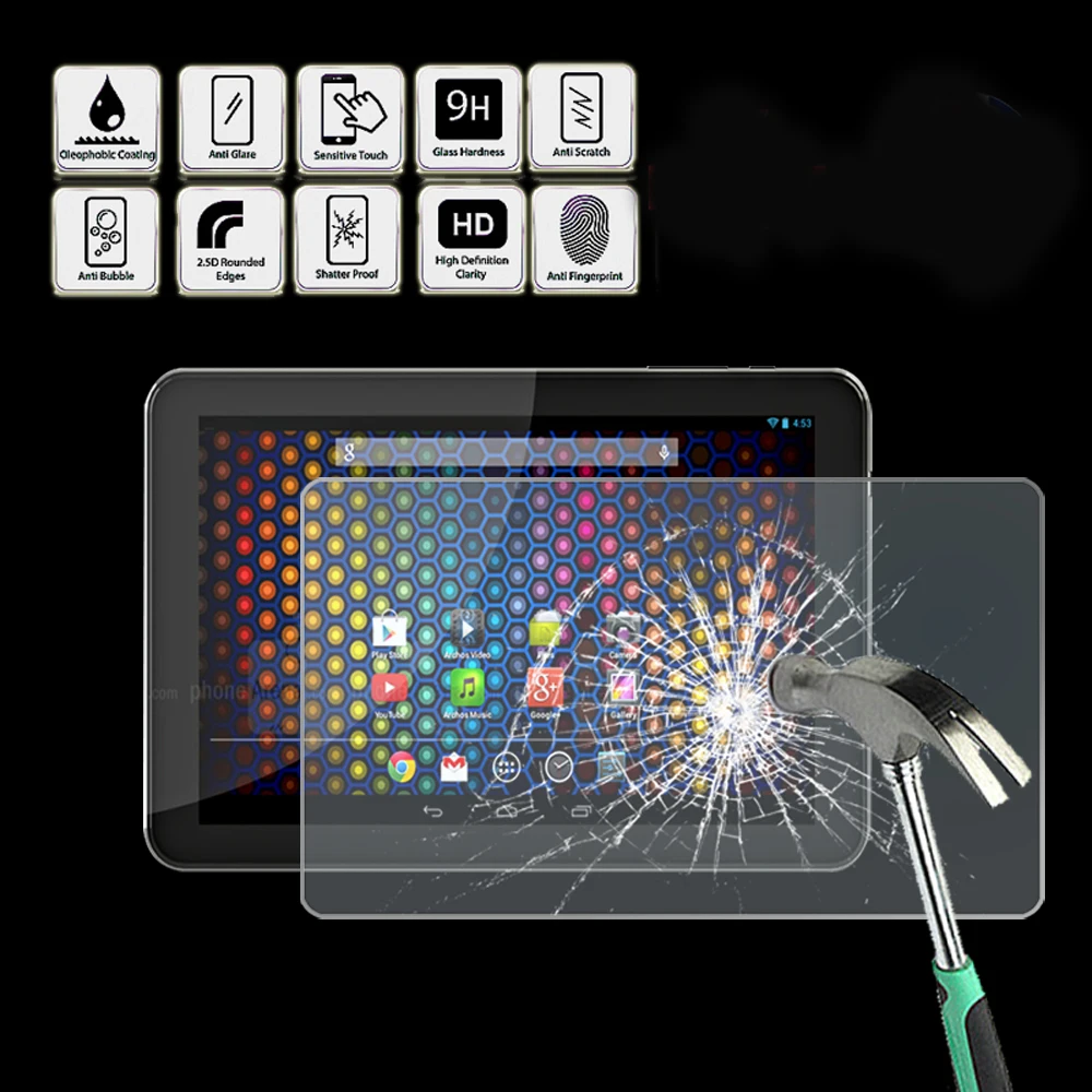Tablet Tempered Glass Screen Protector Cover for ARCHOS 90 Neon - Anti Fingerprint Screen Film Protector Guard Cover
Tablet Tempered Glass Screen Protector Cover for ARCHOS 90 Neon - Anti Fingerprint Screen Film Protector Guard Cover