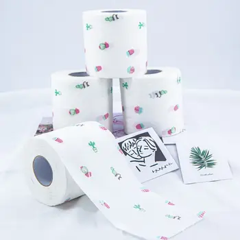 Funny Printed Pattern Toilet Paper 2 Layers 250 Sheets Wood Pulp Roll Paper Unscented Tissue for Home Bath Kitchen
Funny Printed Pattern Toilet Paper 2 Layers 250 Sheets Wood Pulp Roll Paper Unscented Tissue for Home Bath Kitchen