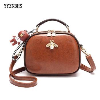 Luxury Designer Women Crossbody Bags Shoulder Bag Fashion Bear Pendant, Bee Decoration Leather Handbag Ladies Hand Bags Bolsa 
Luxury Designer Women Crossbody Bags Shoulder Bag Fashion Bear Pendant, Bee Decoration Leather Handbag Ladies Hand Bags Bolsa