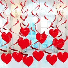 14pcs/set Wedding Decoration Wedding Love Heart Ceiling Hanging Spiral Garland Home Decora DIY Party Ornaments Wedding Supplies
14pcs/set Wedding Decoration Wedding Love Heart Ceiling Hanging Spiral Garland Home Decora DIY Party Ornaments Wedding Supplies