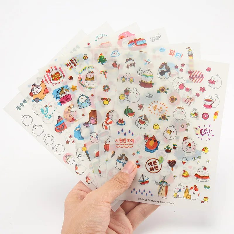 6 Sheets Kpop Stickers Pack Cartoon Anime Cute Rabbit Space Hand Account Diary Creative Decoration DIY Bicycle Mobile Stickers
6 Sheets Kpop Stickers Pack Cartoon Anime Cute Rabbit Space Hand Account Diary Creative Decoration DIY Bicycle Mobile Stickers