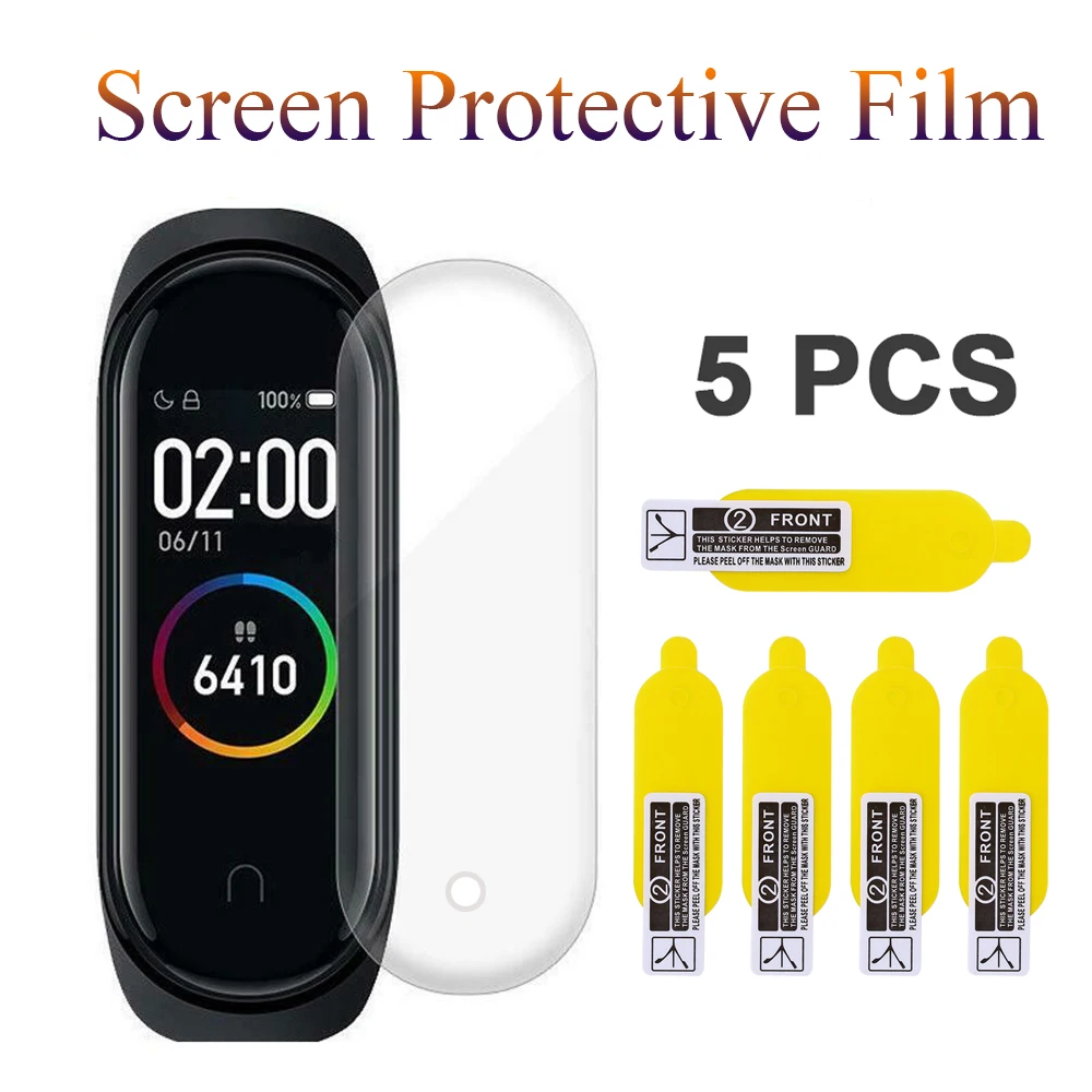 5PCS/lot for Miband 4 Anti-Shock Screen Protector Films Anti-Scratch TPU soft cases For Xiaomi NFC Mi Band 4 smartband Screen
5PCS/lot for Miband 4 Anti-Shock Screen Protector Films Anti-Scratch TPU soft cases For Xiaomi NFC Mi Band 4 smartband Screen