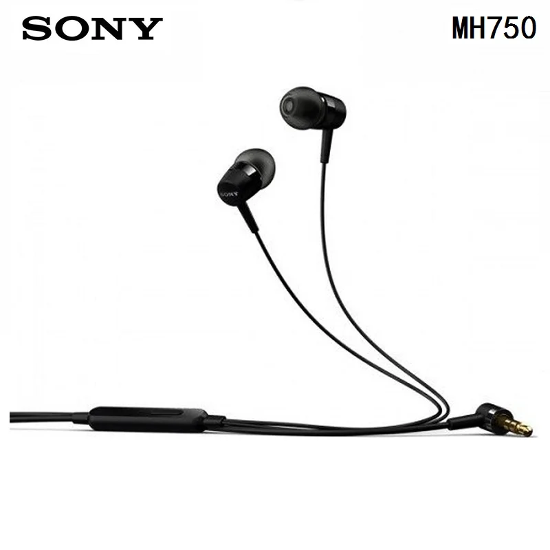 100% оригинальные наушники вкладыши SONY MH750 басовый сабвуфер серии xperia для sony Z 1 2 3