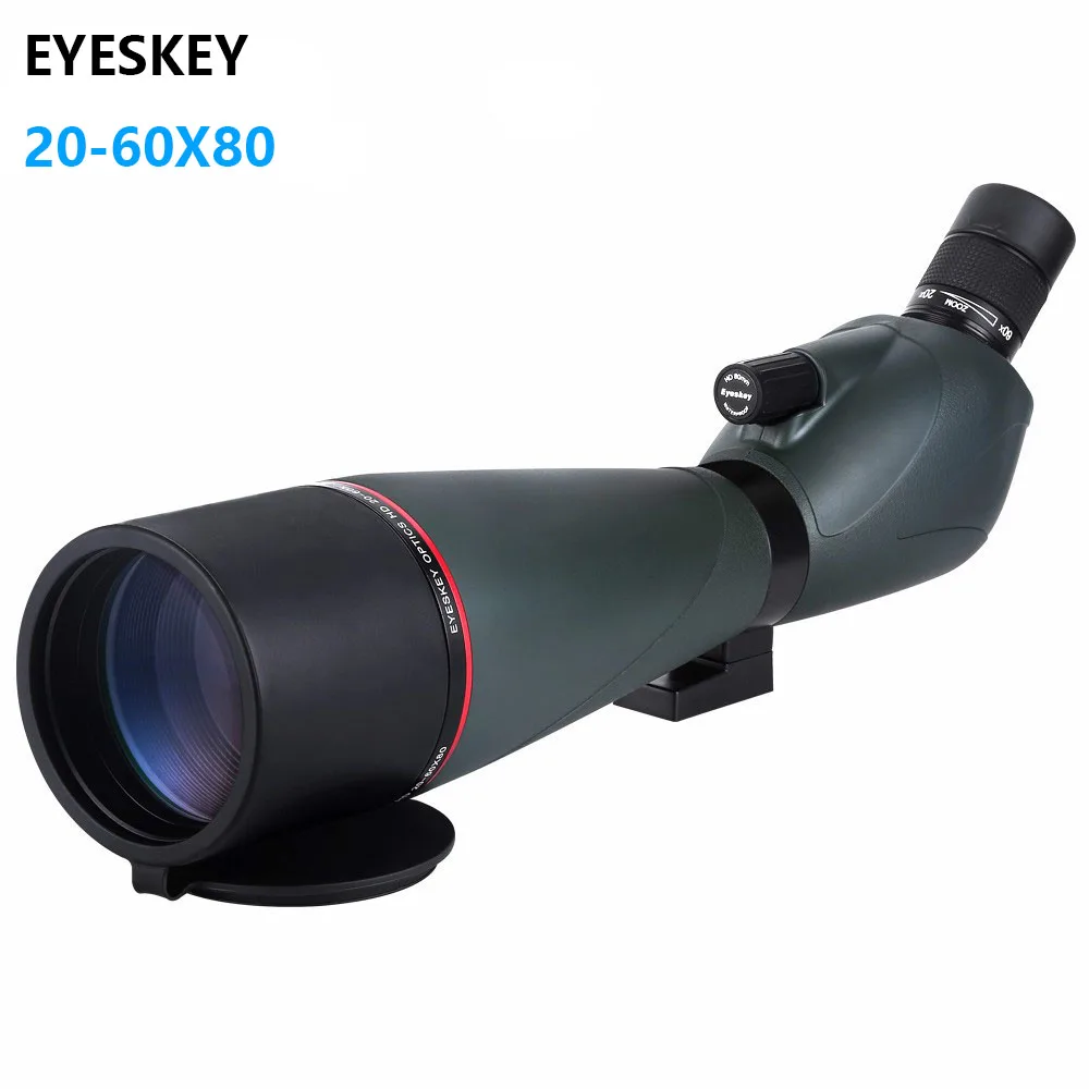 Eyeskey 20-60x80 Spotting Scope Waterproof Angled Zoom Scopes Hunting Monucular for Birding Watching Wildlife with Tripod
Eyeskey 20-60x80 Spotting Scope Waterproof Angled Zoom Scopes Hunting Monucular for Birding Watching Wildlife with Tripod