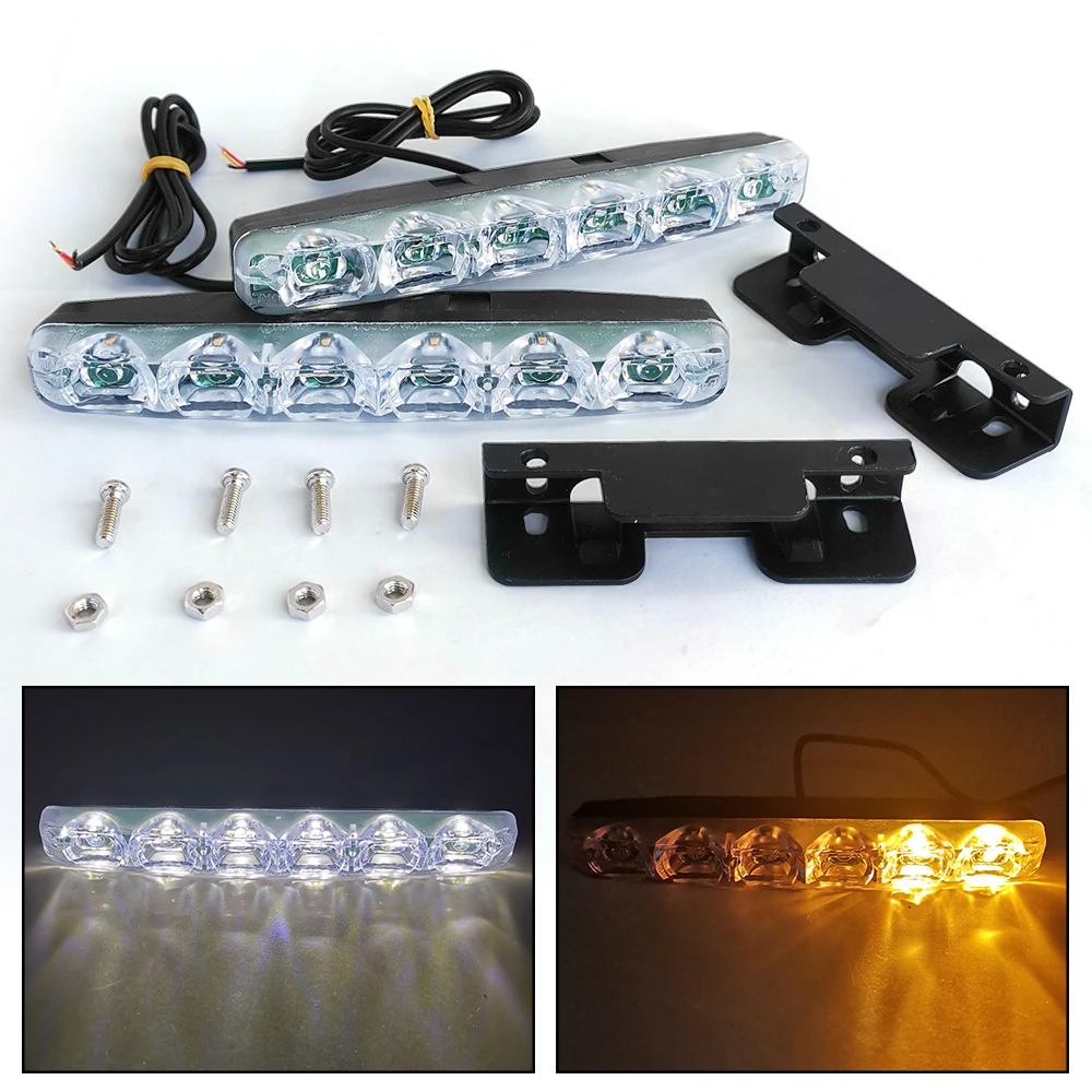 2 Pcs Waterproof automobile LED daytime running light DRL driving light running water turning light
2 Pcs Waterproof automobile LED daytime running light DRL driving light running water turning light