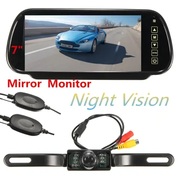 Wireless Reversing Backup Car Rear View Camera 7" Mirror Monitor Night Vision 7 LED
Wireless Reversing Backup Car Rear View Camera 7" Mirror Monitor Night Vision 7 LED