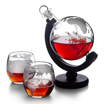 

whiskey decanter Wine bottle Globe Whiskey Decanter Wine Aerator Glass Wine Alcohol Vodka Liquor Dispenser Pourer water decanter
