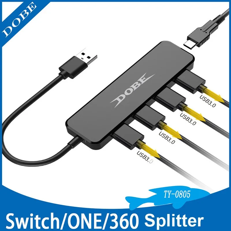 USB 3.0 High-Speed Splitter Four-Port Extension Splitter Converter HUB for PS4 Nintend Switch Xbox ONE Xbox 360
USB 3.0 High-Speed Splitter Four-Port Extension Splitter Converter HUB for PS4 Nintend Switch Xbox ONE Xbox 360