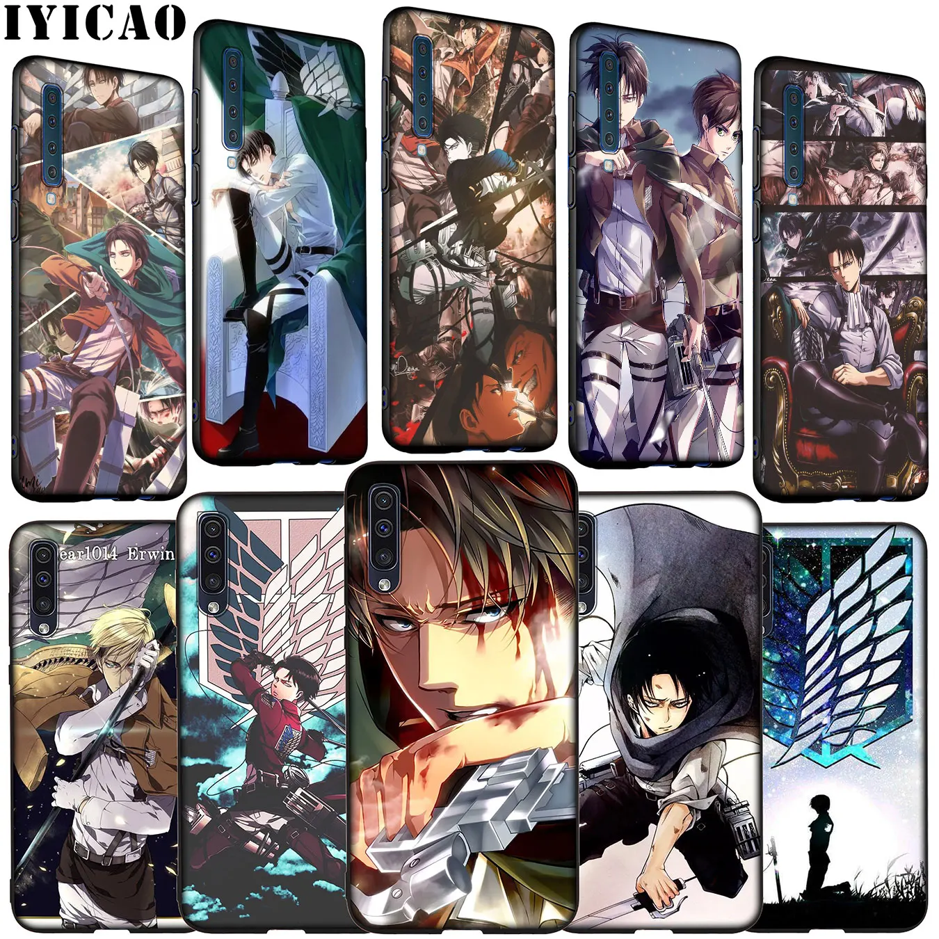 IYICAO Attack On Titan Levi Soft Silicone Case for Samsung Galaxy A70 A60 A50 A40 A30 A20 A10 M10 M20 M30 M40 Cover
IYICAO Attack On Titan Levi Soft Silicone Case for Samsung Galaxy A70 A60 A50 A40 A30 A20 A10 M10 M20 M30 M40 Cover