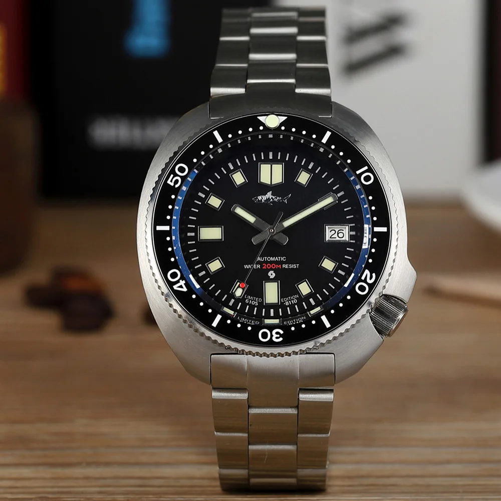Heimdallr Men's Sporty Abalone Dive Watch 44mm Black Dial Ceramic Sapphire NH35 Automatic Movement 200m Waterproof C3 Luminous
Heimdallr Men's Sporty Abalone Dive Watch 44mm Black Dial Ceramic Sapphire NH35 Automatic Movement 200m Waterproof C3 Luminous