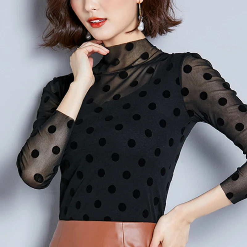 see through top women sexy shirt blusas mujer de moda 2019 plus size blouse long sleeve women shirts black dot blouse women B906
see through top women sexy shirt blusas mujer de moda 2019 plus size blouse long sleeve women shirts black dot blouse women B906