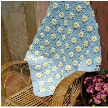 Handmade Crochet 95X95CM Daisy Parquet Blanket Flower Throw Colorful Blanket Coffee Tablecloths Sofa Cover Home Cover cloth
Handmade Crochet 95X95CM Daisy Parquet Blanket Flower Throw Colorful Blanket Coffee Tablecloths Sofa Cover Home Cover cloth