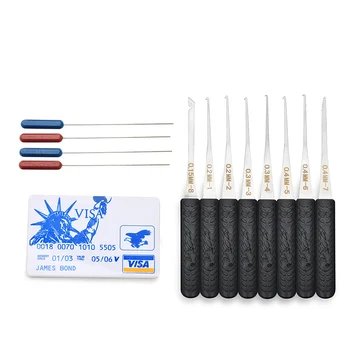 Mini Locksmith Tools Practice Transparent Lock Kit With Broken Key Extractor Wrench Tool Removing Hooks Hardware
Mini Locksmith Tools Practice Transparent Lock Kit With Broken Key Extractor Wrench Tool Removing Hooks Hardware