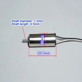 High Speed Micro Mini 1020 Coreless Motor 10mm*20mm DC 3V 3.7V 4.2V CW CCW Strong Magnetic Large Torque DIY RC Drone Quadcopter
High Speed Micro Mini 1020 Coreless Motor 10mm*20mm DC 3V 3.7V 4.2V CW CCW Strong Magnetic Large Torque DIY RC Drone Quadcopter