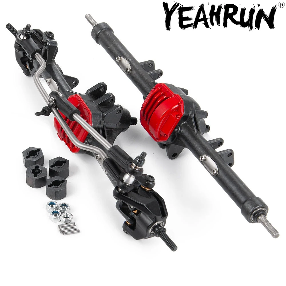 YEAHRUN RC 1/10 Crawler Car Steel Complete Alloy Front & Rear Axle Set for Scx10 90047 90046 90059 90060
YEAHRUN RC 1/10 Crawler Car Steel Complete Alloy Front & Rear Axle Set for Scx10 90047 90046 90059 90060