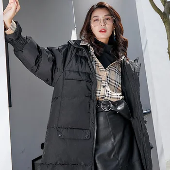 BG winter down jacket women long hooded down coat thicken outwear windproof J90143304D 
BG winter down jacket women long hooded down coat thicken outwear windproof J90143304D