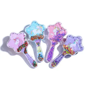 Cartoon Star Shape Unicorn Pattern Sequins Anti-static Hair Brush Massage Comb Shower Hair Brush Salon Hair Styling Tools
Cartoon Star Shape Unicorn Pattern Sequins Anti-static Hair Brush Massage Comb Shower Hair Brush Salon Hair Styling Tools