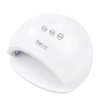 48W UV LED Lamp Nail Dryer,21 Leds Double Light Sources Infrared Induction Nail CuringLamp with 30S/60S/90S Timer for UV Gel Na
48W UV LED Lamp Nail Dryer,21 Leds Double Light Sources Infrared Induction Nail CuringLamp with 30S/60S/90S Timer for UV Gel Na