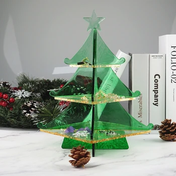 3-Tier Christmas Tree Cake Stand Tray Epoxy Resin Mold Fruit Tray Silicone Mould M2EA
3-Tier Christmas Tree Cake Stand Tray Epoxy Resin Mold Fruit Tray Silicone Mould M2EA