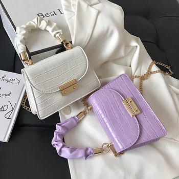 Mini Stone Pattern PU Leather Tote Bags For Women 2020 Solid Color Chain Lock Lady Shoulder Handbags Female Travel Crossbody Bag
Mini Stone Pattern PU Leather Tote Bags For Women 2020 Solid Color Chain Lock Lady Shoulder Handbags Female Travel Crossbody Bag
