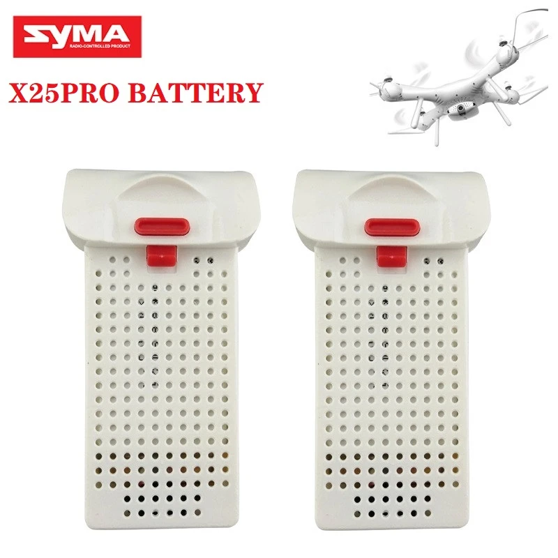 Original Battery for SYMA X25PRO 2Pcs/Sets 7.4V 1000mAh RC Drones Lipo Battery RC Quadcopter Spare Parts Accessories For x25 PRO
Original Battery for SYMA X25PRO 2Pcs/Sets 7.4V 1000mAh RC Drones Lipo Battery RC Quadcopter Spare Parts Accessories For x25 PRO